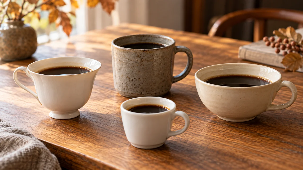 コーヒーカップの選び方｜形・厚み・容量で、同じ一杯の味は変わる