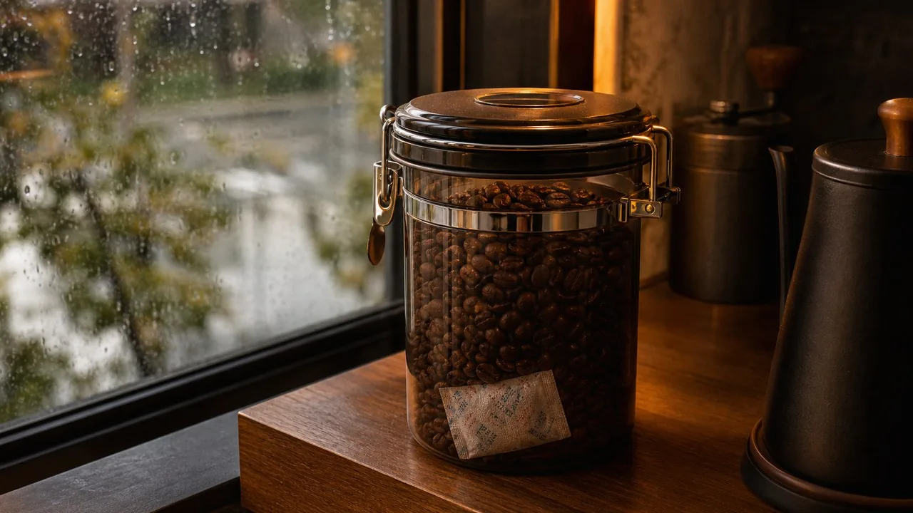 梅雨のコーヒー豆湿気対策｜「しけった豆」を出さない保存術